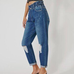 Kancan Olivia Ultra High-Rise Paperbag Boyfriend Jeans 👖✨ size Medium